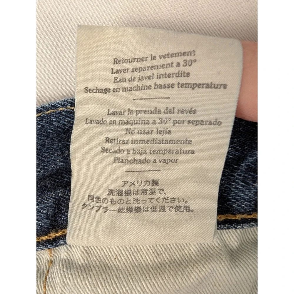 Simon Miller Slim Fit Jeans Mens 34 Blue Medium Wash Whiskered Made in USA